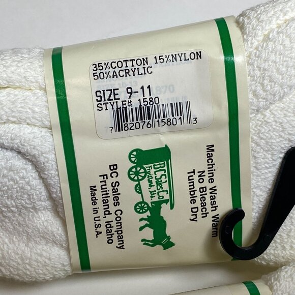 Mule Tuff Competitor Comfort Work Sport Socks Mens Size 9-11 6 Pairs Made In USA - Picture 4 of 5